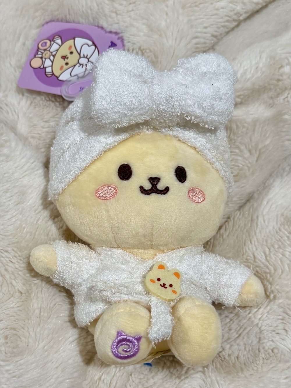 Anirollz Stuffed Animal Plush Toy – Spa Sitting Plush Doll Bunniroll